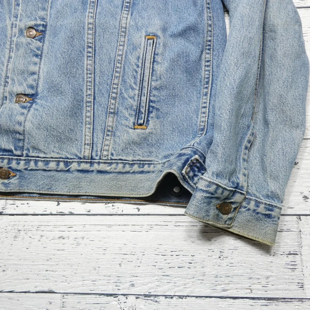 VINTAGE Levi's Jacket Mens XL Blue Jean Denim Trucker Button Front